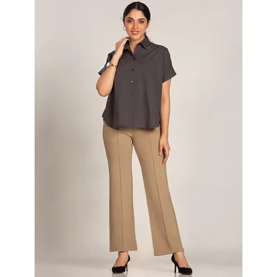 Camel Brown Parallel Women Jeggings